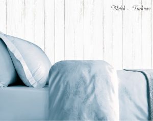 روتختی آبی ساتن ژاکارد melek turkuaz